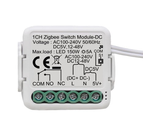 Module de commutateur de relais intelligent / Contact sec Tuya AC;DC / Compatible avec Alexa Google Home