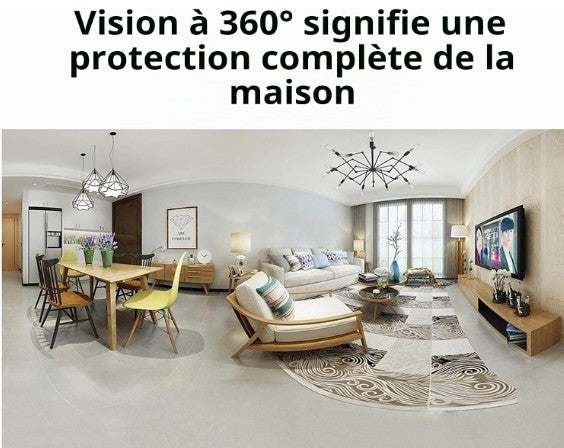 Caméra Xiaomi 360° | Caméra de Surveillance Vision Nocturne 2K | Détection Humaine Intelligente avec IA | Wi Fi sans fil smart IP 1080p