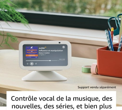 Alexa Echo Show 5 "Nouvelle génération" | Écran tactile connecté et caméra 2 MP | Commande vocal pour le contrôle de votre maison connectée