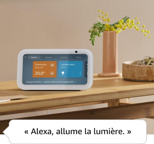 Alexa Echo Show 5 "Nouvelle génération" | Écran tactile connecté et caméra 2 MP | Commande vocal pour le contrôle de votre maison connectée