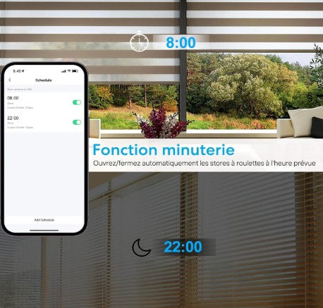 Interrupteur de rideau Wifi intelligent avec télécommande / contrôle tactile, vocal et a distance / Compatible avec Alexa et google Home