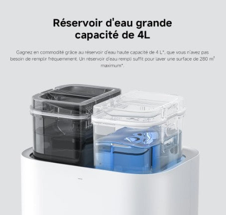 Aspirateur Robot Laveur / XIAOMI X20 / Serpillières Relevables 6000 Pa | Navigation LDS, Auto-nettoyage, Séchage et vidage automatique