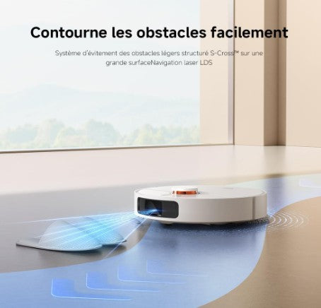 Aspirateur Robot Laveur / XIAOMI X20 / Serpillières Relevables 6000 Pa | Navigation LDS, Auto-nettoyage, Séchage et vidage automatique