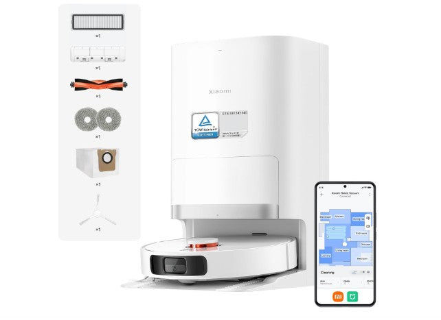 Aspirateur Robot Laveur / XIAOMI X20 / Serpillières Relevables 6000 Pa | Navigation LDS, Auto-nettoyage, Séchage et vidage automatique