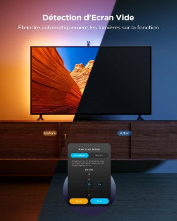 Smart Ruban LED 3,8m Govee | Rétroéclairage LED Wifi avec Caméra | Compatible avec Alexa et Google Assistant