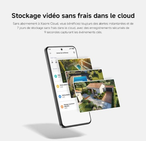 Caméra Extérieure Connectée / Xiaomi mi Home / Qualité 2K Détection de mouvement / Compatible avec Alexa et Google home