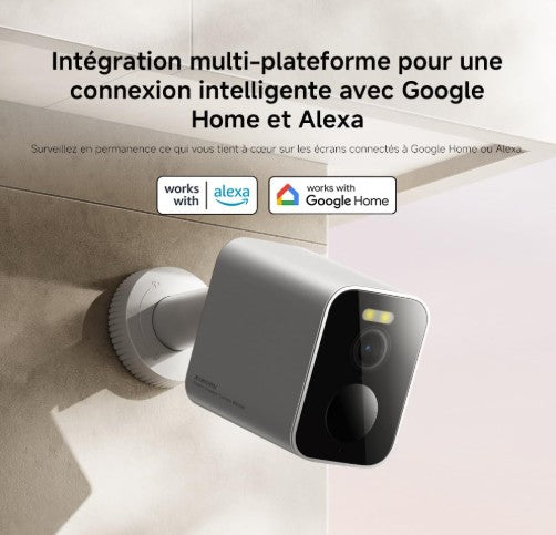 Caméra Extérieure Connectée / Xiaomi mi Home / Qualité 2K Détection de mouvement / Compatible avec Alexa et Google home