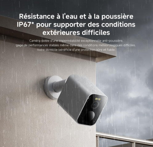 Caméra Extérieure Connectée / Xiaomi mi Home / Qualité 2K Détection de mouvement / Compatible avec Alexa et Google home