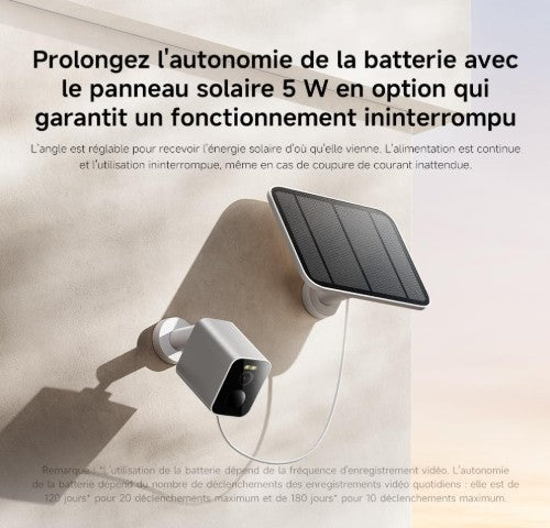 Caméra Extérieure Connectée / Xiaomi mi Home / Qualité 2K Détection de mouvement / Compatible avec Alexa et Google home