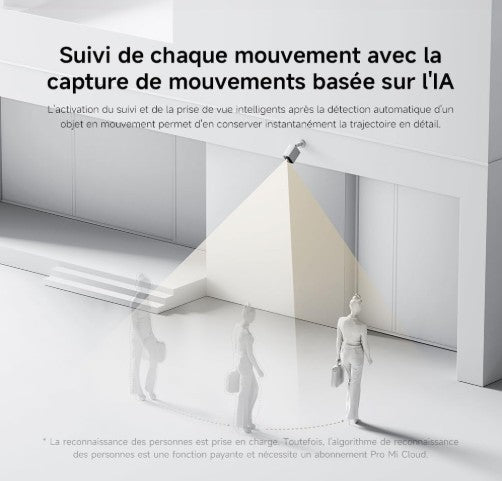 Caméra Extérieure Connectée / Xiaomi mi Home / Qualité 2K Détection de mouvement / Compatible avec Alexa et Google home