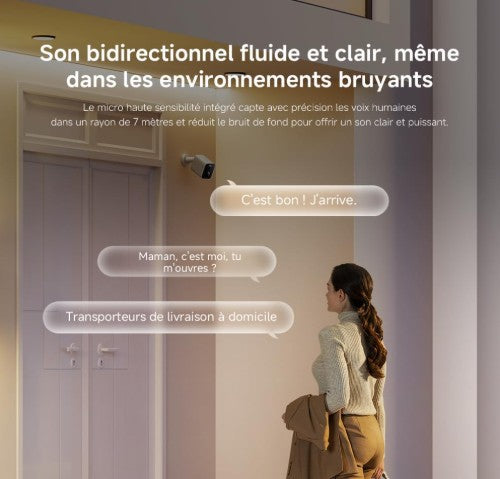 Caméra Extérieure Connectée / Xiaomi mi Home / Qualité 2K Détection de mouvement / Compatible avec Alexa et Google home