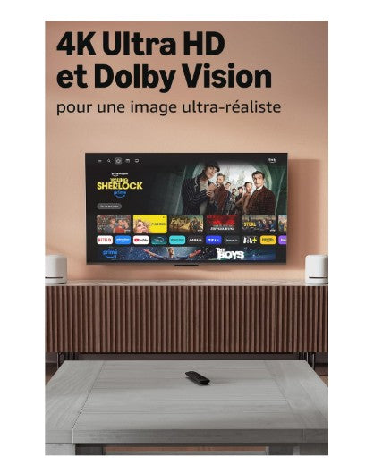 Amazon Fire TV Stick 4K / Commande vocal / Trouvez vos séries plus rapidement avec Alexa+ / Compatible avec Alexa et Google home