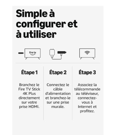 Amazon Fire TV Stick 4K / Commande vocal / Trouvez vos séries plus rapidement avec Alexa+ / Compatible avec Alexa et Google home