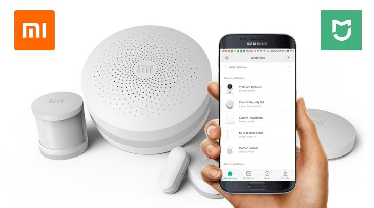 Xiaomi Gateway / Passerelle connectée / Hub domotique intelligent / Compatible Alexa et google home