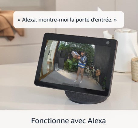 Vidéophone Ring / Sonnette sans fil avec caméra vidéo HD 1080p / Détection de mouvements / Compatible Alexa et google home